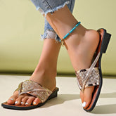 Toe Post Flats Sandals